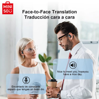 Miniso over/ear Intelligent Bluetooth Translation Wireless Earbuds 