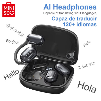 Miniso over/ear Intelligent Bluetooth Translation Wireless Earbuds 