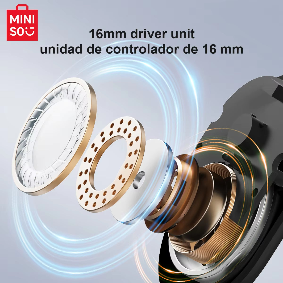 Miniso over/ear Intelligent Bluetooth Translation Wireless Earbuds 